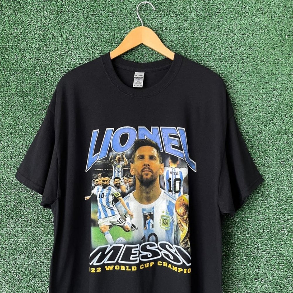 Vintage Style Lionel Messi World Cup Champion shirt 90s 80s tee for fan men wom